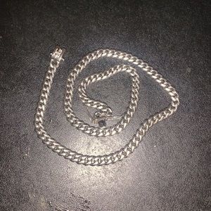 CUBAN LINK CHAIN Gold Gods Miami Cuban Link Chain 8mm 22 inch White Gold